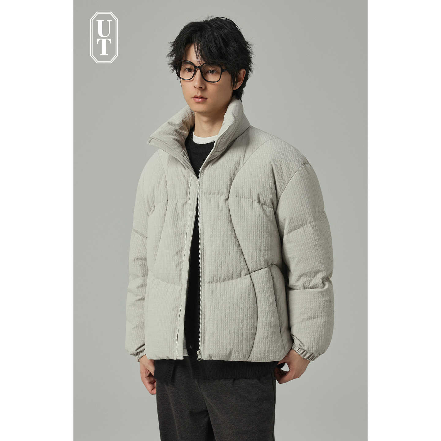 保暖立领休闲羽绒服男士短款冬季加厚90鸭绒外套保暖老钱风上衣