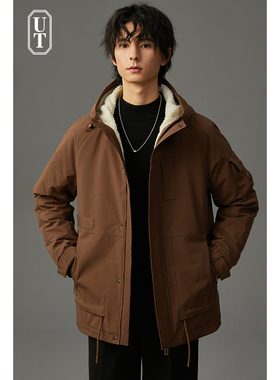 重磅90白鸭绒羽绒服男短款冬季新款加厚保暖休闲男士工装外套上衣