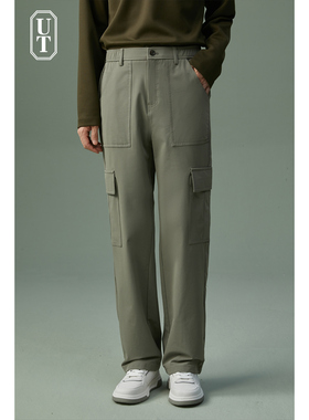 休闲运动美式机能冲锋裤男弹力直筒春季新款男裤子户外工装伞兵裤