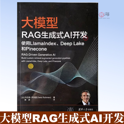 大模型RAG生成式AI开发 使用LlamaIndex、Deep Lake和 Pinecone 丹尼斯罗斯曼 机器学习LLM应用程序构建开发教程书籍