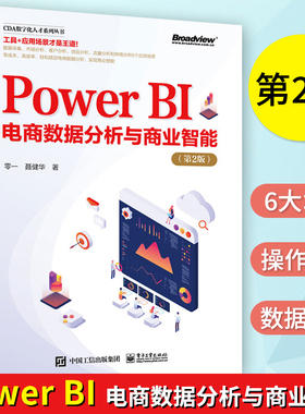 Power BI电商数据分析与商业智能 第2版 零一 聂建华 介绍Power BI的实际应用的书籍  Power BI Desktop操作技巧介绍书籍