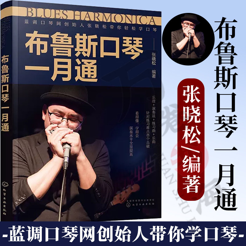 布鲁斯口琴一月通 蓝调口琴网创始人张晓松带你轻松学口琴 新手小白