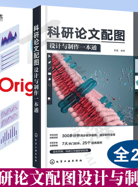 2册Origin 2022科学绘图与数据分析+科研论文配图设计与制作一本通 Origin软件基础操作电子表格及数据处理统计分析科研论文作图书