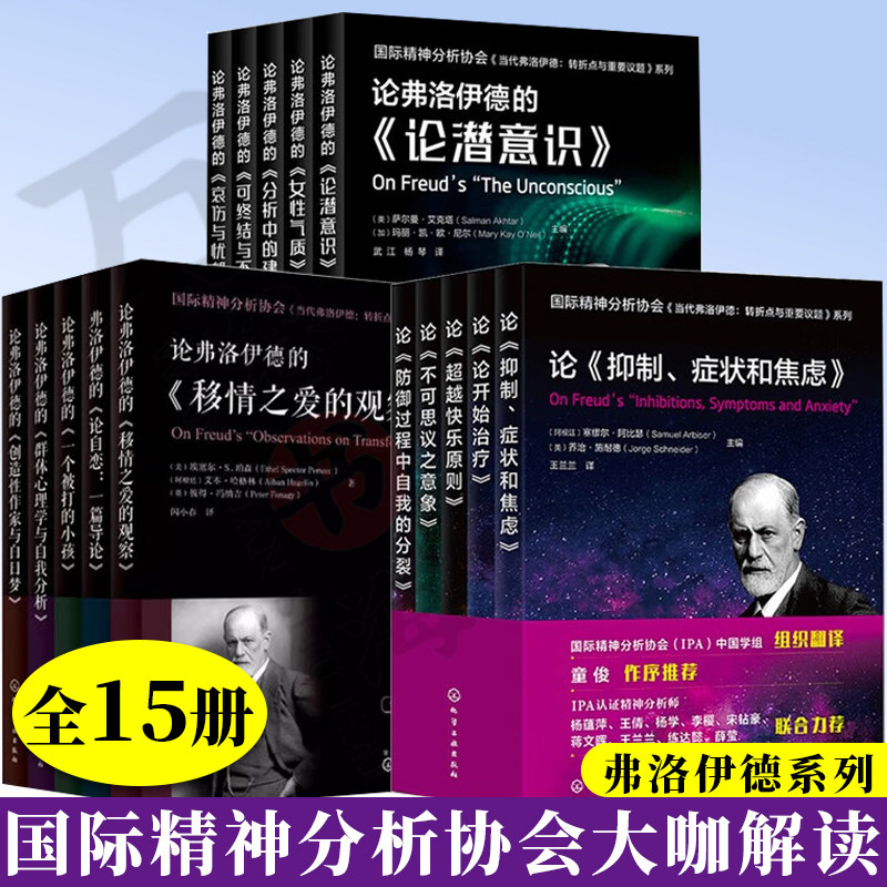 全15册 国际精神分析协会大咖解读弗洛伊德系列 第一辑+二辑+三辑 当代弗洛伊德 精神分析专业书籍 IPA 应用心理学 原著含义解读