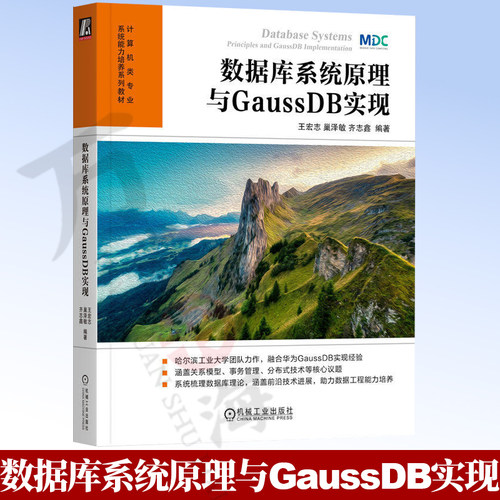 数据库系统原理与GaussDB实现 王宏志 巢泽敏 齐志鑫 9787111802938 教材 机械工业出版社