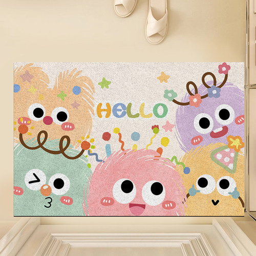 入户门丝圈地垫卡通家用玄