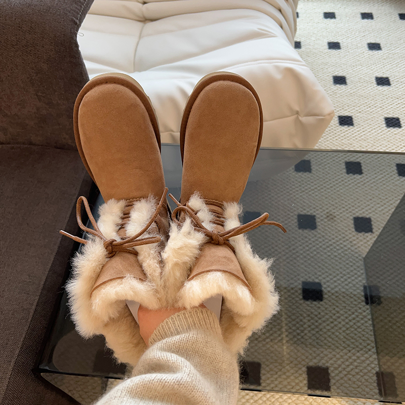 女神网红款厚底雪地靴女