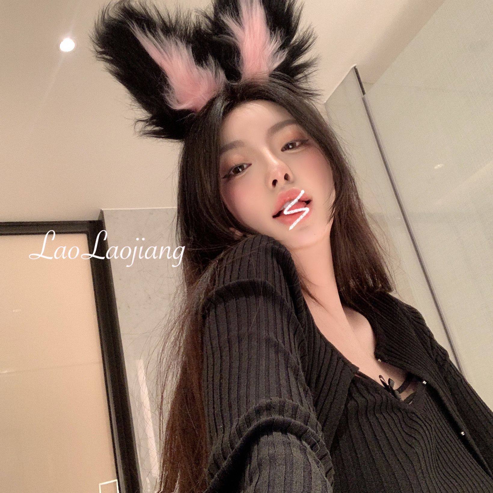 娇欲兔女郎 拍照利器凹造型毛茸仿兔耳发箍cos发饰兽耳原创发夹,饰品/流行首饰/时尚饰品新,发饰,淘宝优惠券,粉丝福利购,淘宝优惠卷