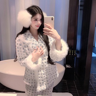 「雪国千金」舒棉绒睡衣女2025新款冬季纯欲加绒加厚秋冬款家居服