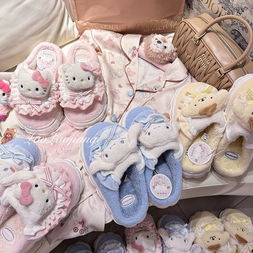 居家秋冬卡通毛绒拖鞋保暖
