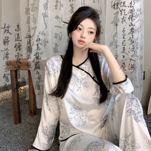 兰亭序冰丝家居服-37度诱惑女