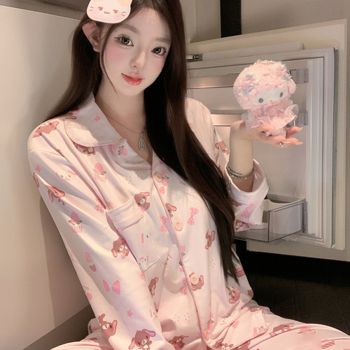 捞捞酱「软萌甜点兔」睡衣女冬款2025新款纯欲风德绒高级感家居服