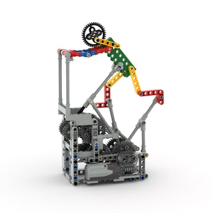 人套装 小小工程师国产积木齿轮工程机械组模型科技拼装 辛苦工作