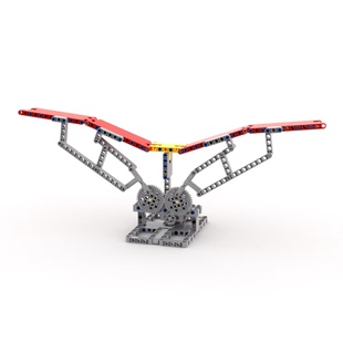 小小工程师国产积木电动齿轮工程机械组模型机械翅膀拼装 moc套装