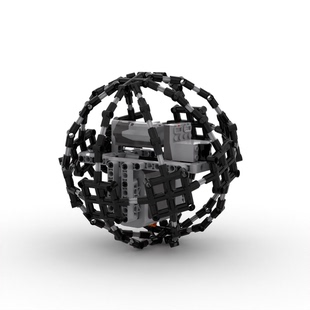 小小工程师国产积木齿轮工程机械模型科技拼装 魔球机器人玩具套装