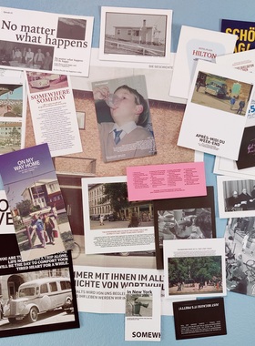 韩国OAB同款人物202hosil杂志风景复古手账装饰素材拼摆拍贴纸包