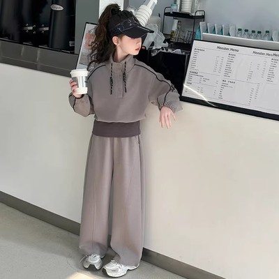 女童春季运动套装2025新款