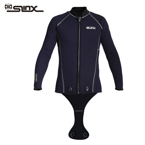 潜水夹克3mm连裆SLINX加厚保暖分体潜水衣湿衣夹克分体潜水服