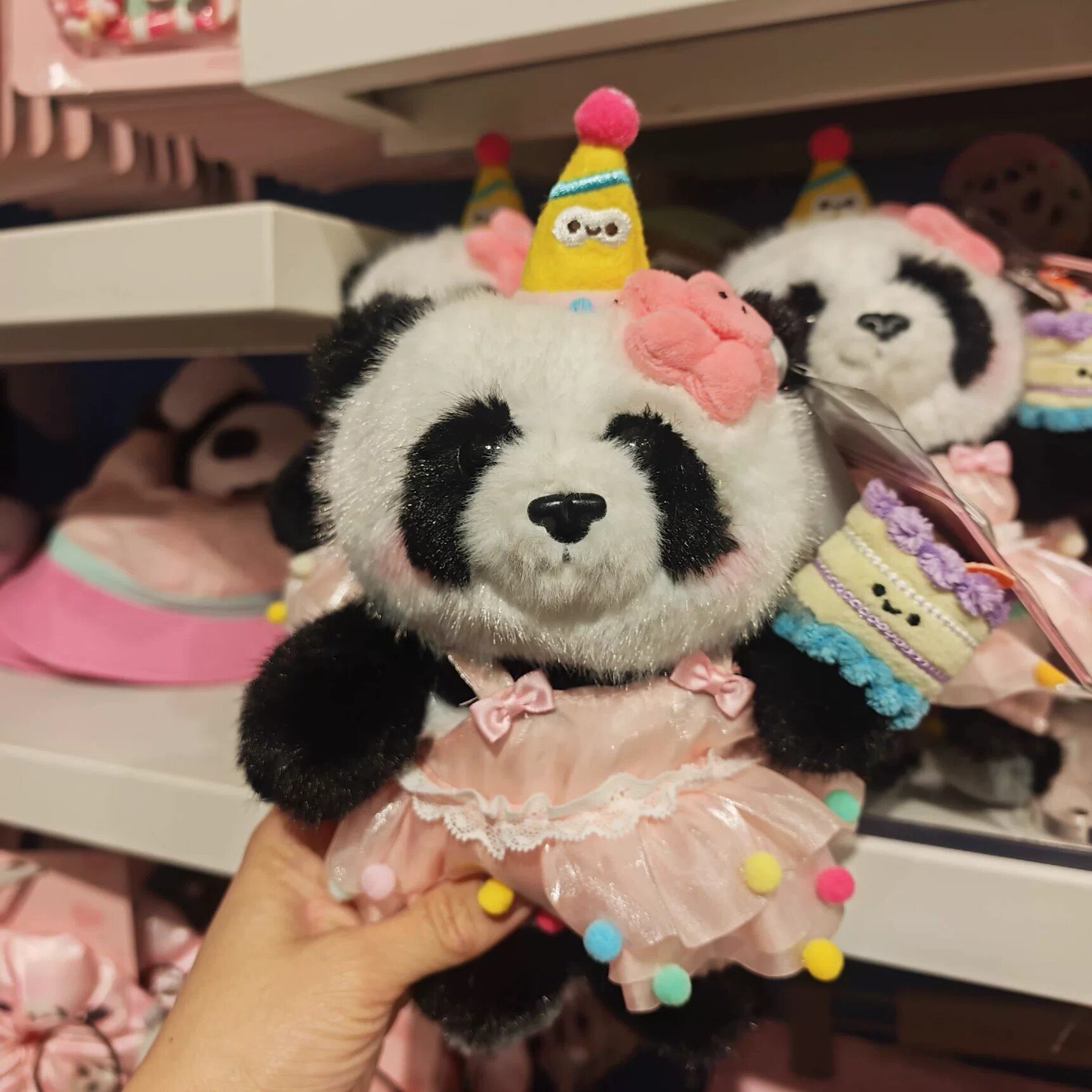 广州长隆动物园纪念品妹猪熊猫生日蛋糕公仔玩偶毛绒玩具裙子礼物