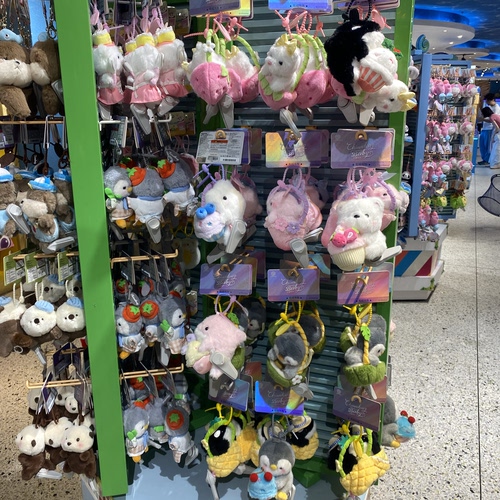 长隆旅游纪念品虎鲸企鹅海豚水果抱蛋糕毛绒公仔挂件包包挂饰礼物