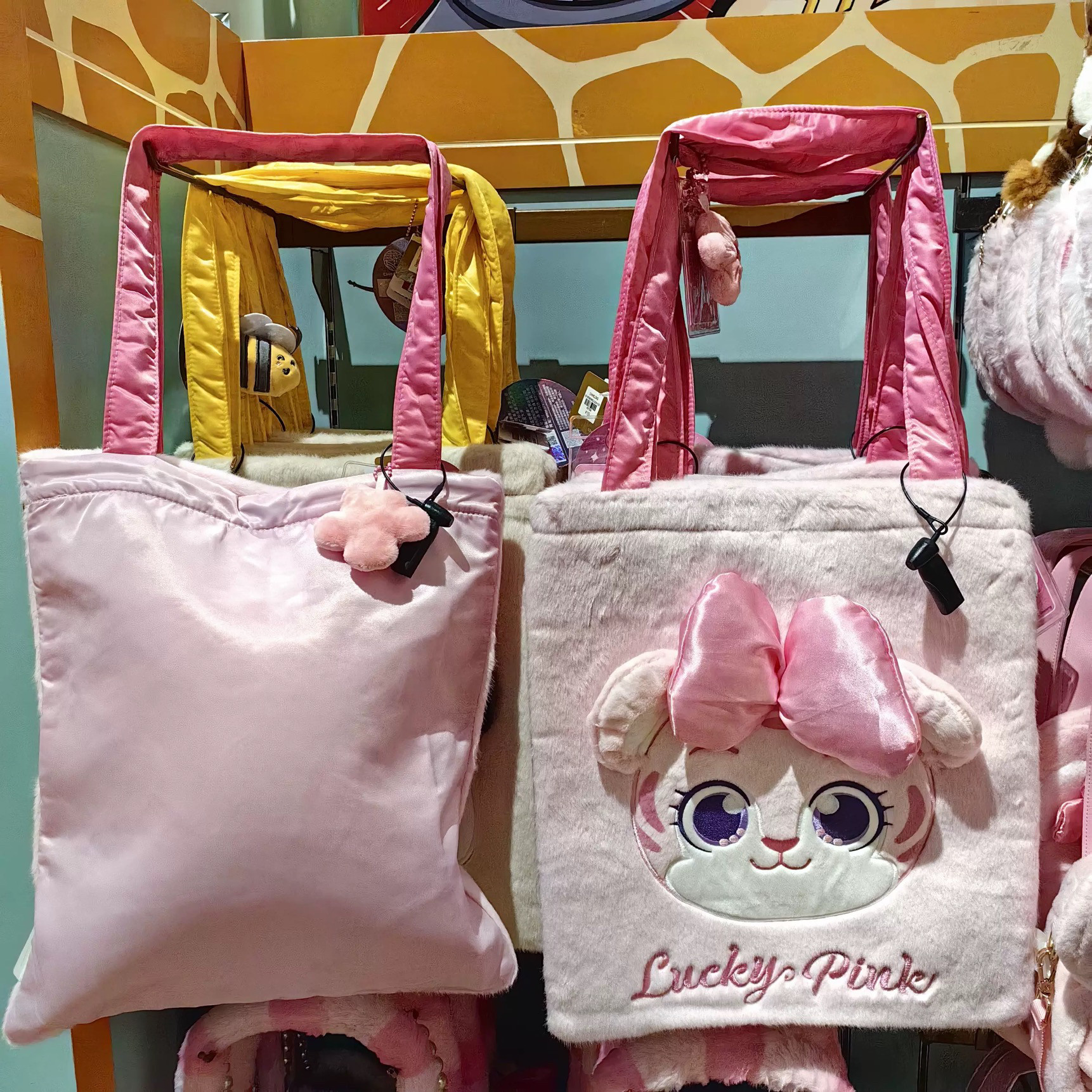 长隆纪念品动物园海洋馆企鹅熊猫粉小琦琦虎托特包单肩背包包礼品
