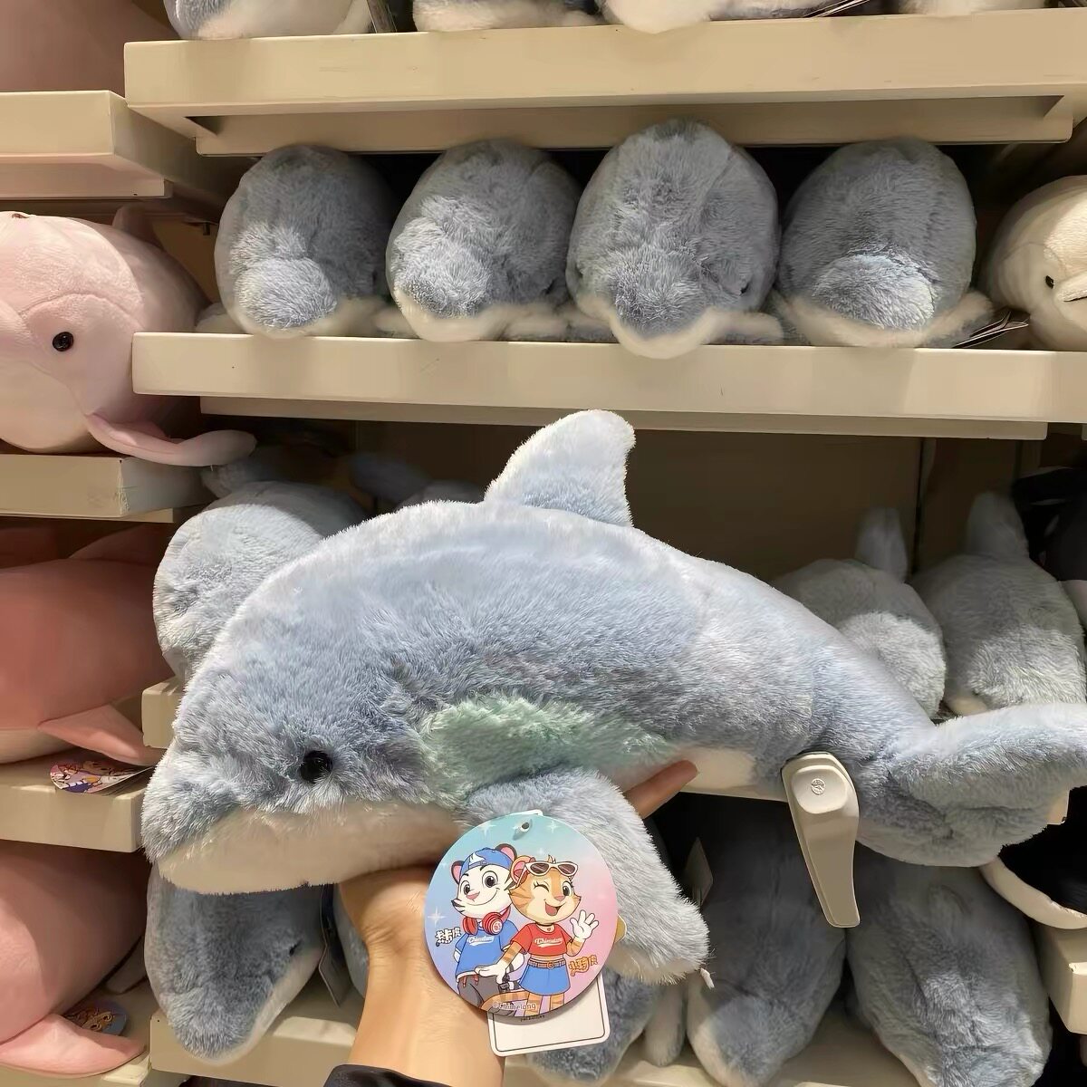 珠海长隆海洋王国旅游纪念品海洋馆仿真海豚毛公仔毛绒玩具布娃娃