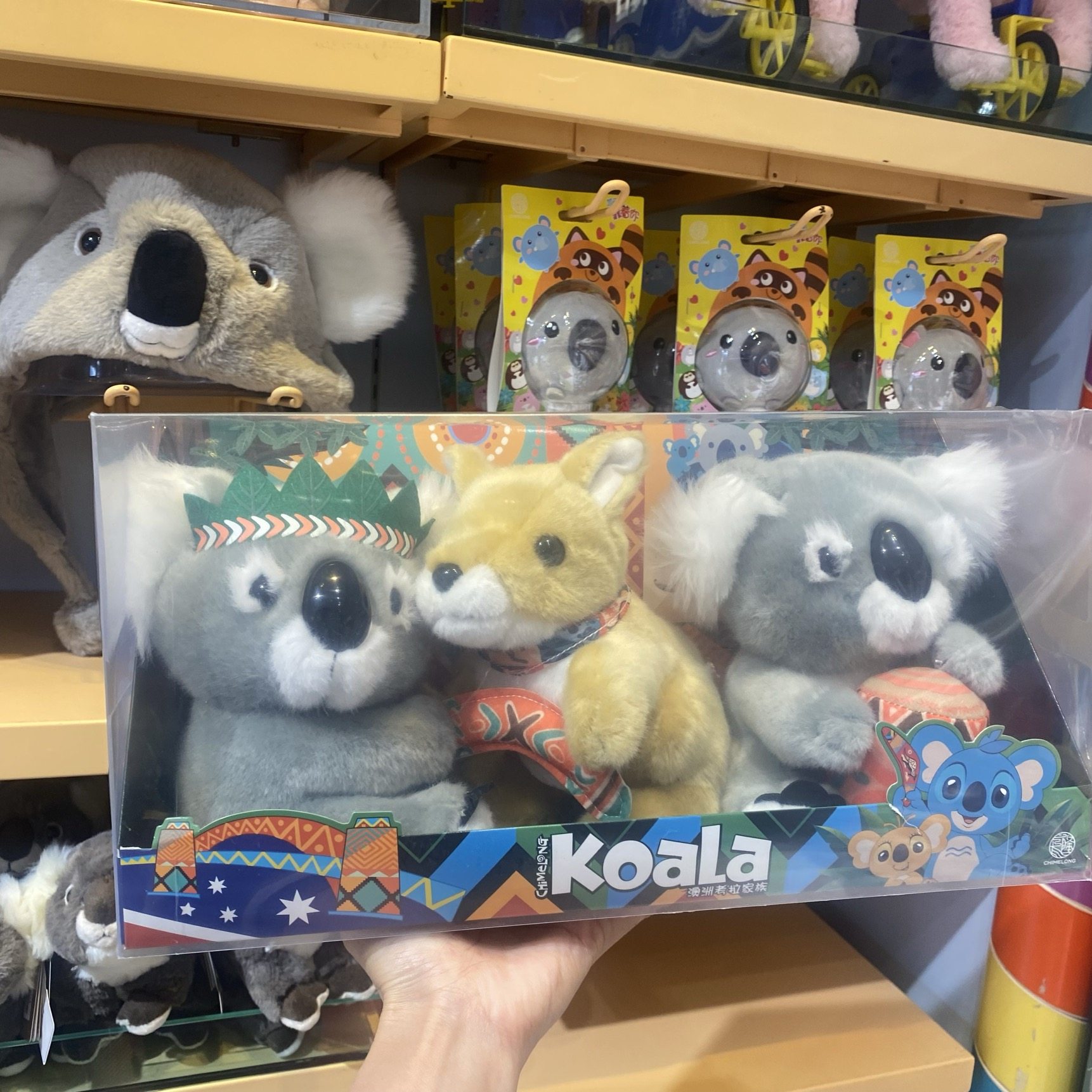 广州珠海长隆纪念品动物园仿真考拉组合毛绒玩具小号玩偶布娃娃