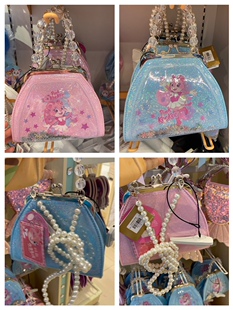 长隆纪念品海洋馆可爱粉色琦琦珍珠链公主包小挎包斜挎包女童包包