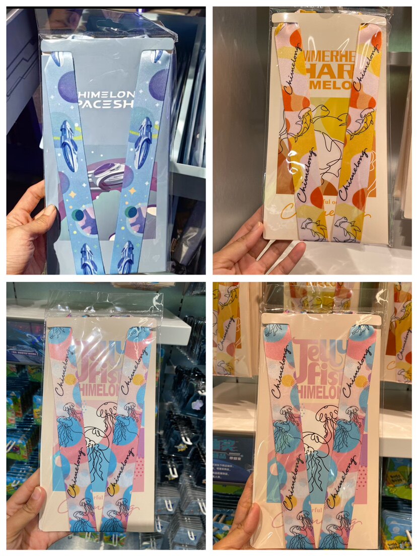 长隆纪念品珠海海洋王国宇宙飞船鲸鲨水母挂带挂徽章脖绳收藏绳子