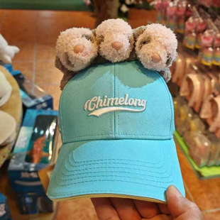 广州动物园纪念品旅游礼物三只熊猫周年庆三胞胎儿童棒球帽子