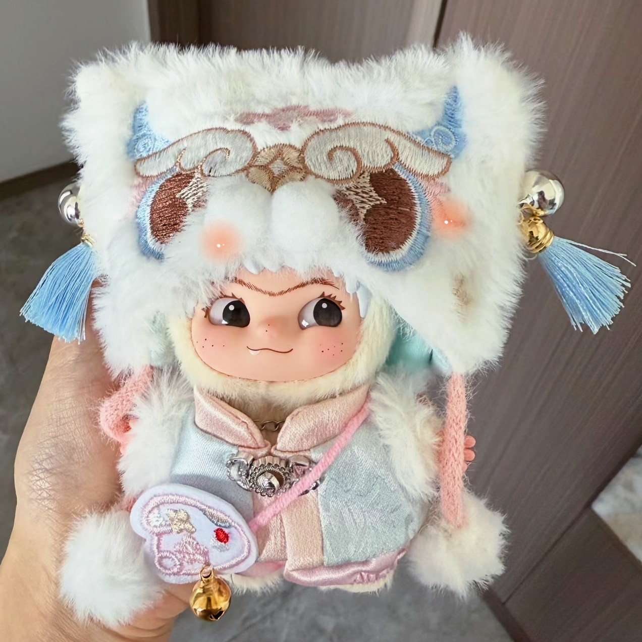 10cm娃衣wakuku开挂娃衣毛绒盲盒搪胶公仔可爱醒狮套装新年战袍,模玩/动漫/周边/娃圈三坑/桌游,棉花娃娃/毛绒玩具娃衣,淘宝优惠券,粉丝福利购,淘宝优惠卷