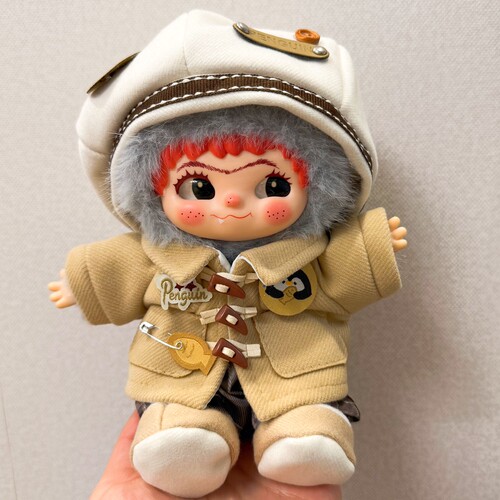 20cm娃衣哇库库Wakuku公仔玩偶娃衣暖冬企鹅毛绒公仔玩偶服饰套装