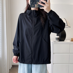 胖mm冰丝防晒衣女夏季 翠袖 大码 女装 防晒服速干衣运动外套 2026新款