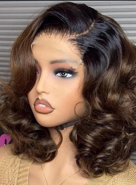 5X5 Bouncy Loose Wig短卷发头套蓬松自然短发Human Hair Wigs