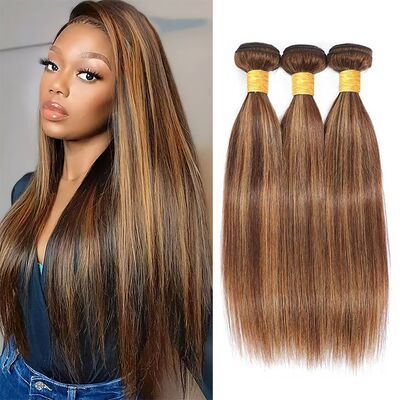 P4/27 highlight human hair bundle钢琴色P色发帘真人发欧美热卖