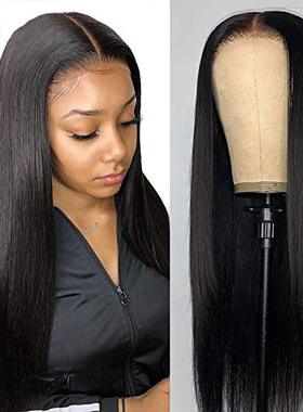 T Part 4x1 brazilian straight lace front wig human hair