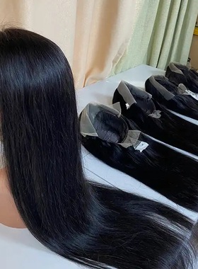 100% Brazilian Raw Human Hair Wig 13X4 Lace Frontal Wigs