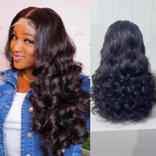 Bouncy Fumi Wave density Glueless 300% Brazilian Closure