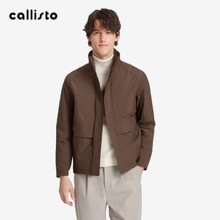 【85鹅绒】callisto2025冬季新款男士鹅绒立领保暖长袖羽绒服