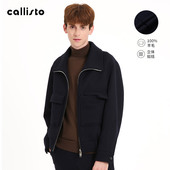 callisto卡利斯特男士 100%绵羊毛 外套休闲保暖夹克FSFEJ102C