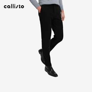【商场同款】callisto2025秋冬新品男士棉混纺直筒休闲裤休闲长裤