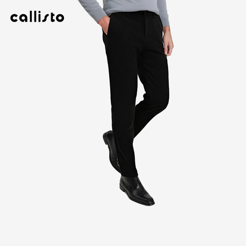 【商场同款】callisto2025秋冬新品男士棉混纺直筒休闲裤休闲长裤