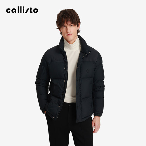 【商场同款】callisto2025冬季新品男士鹅绒立领保暖时尚羽绒服