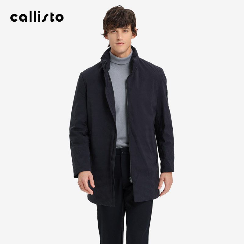 【商场同款】callisto2025秋冬新品男士鹅绒保暖立领时尚羽绒服