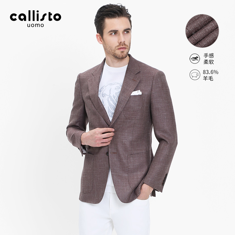 calllisto便西绵羊毛桑蚕丝混纺