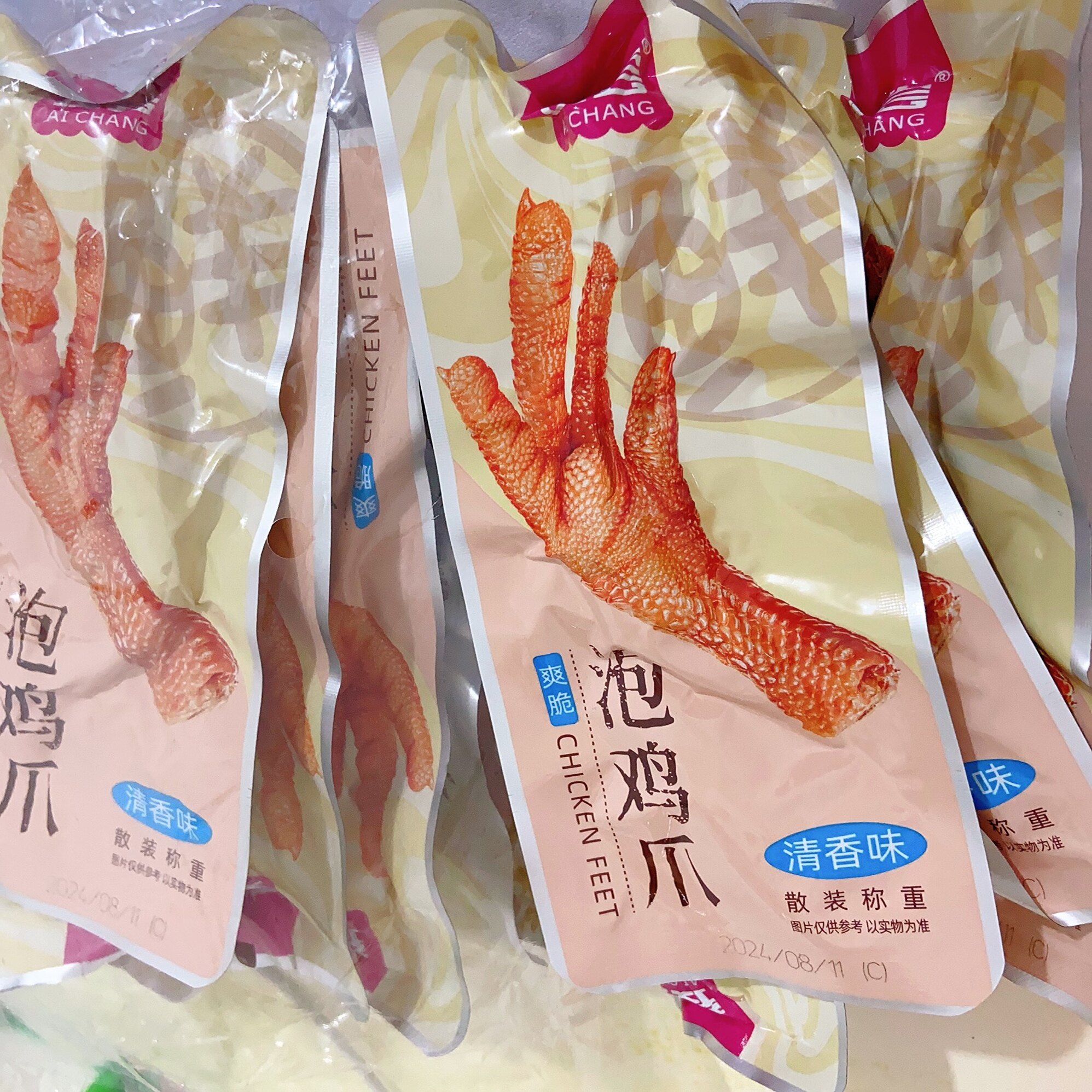 龙岩泡鸡爪1斤香辣清香味卤味凤爪解馋追剧办公室休闲小吃零食品