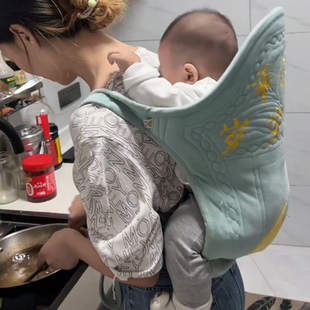 云贵川背巾带兜传统老式宝宝背扇背带前后背式背被外出四季抱婴袋