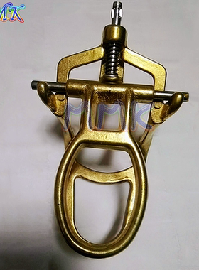 铜制技工简易颌架大中小号牙科合架黄色固定上下合托时使用全新