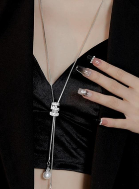 秋冬百搭长款毛衣链2025年气质时尚项链毛衣吊坠