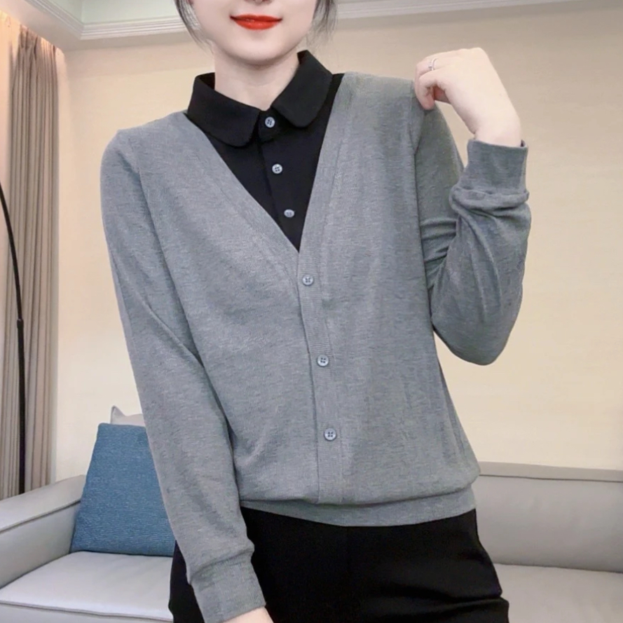 简约小飞袖棉质撞色短袖